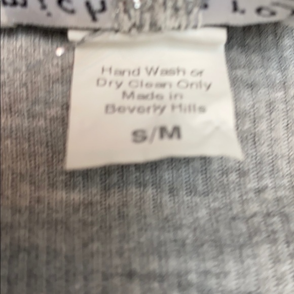 MICHELLE ROY LOS ANGELES RHINESTONE GRAY TANK-TOP - Picture 5 of 5